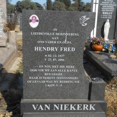 NIEKERK Hendry Fred, van 1937-2006