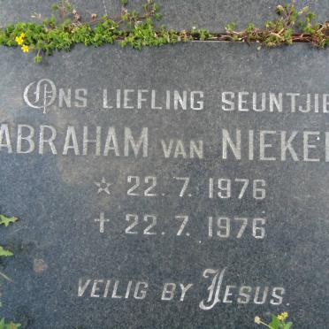 NIEKERK Abraham, van 1976-1976