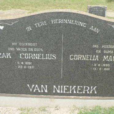 NIEKERK Izak Cornelius, van 1891-1971 &amp; Cornelia Magritha 1895-1981