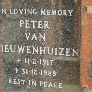 NIEUWENHUIZEN Peter, van 1917-1988