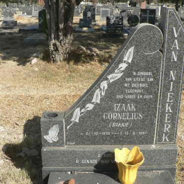 NIEKERK Izaak Cornelius, van 1930-1997