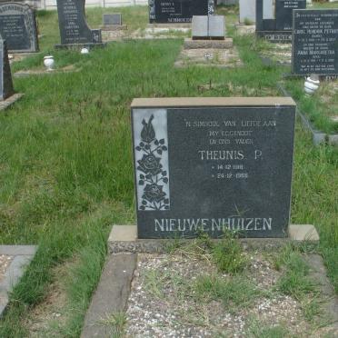 NIEUWENHUIZEN Theunis P. 1918-1966