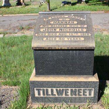 NICHOLLS Hannah -1916