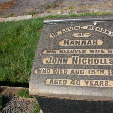 NICHOLLS Hannah -1916