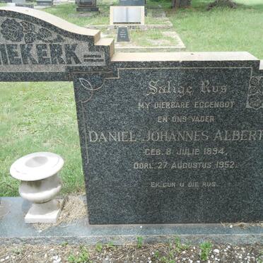 NIEKERK Daniel Johannes Albertus, van 1894-1952 