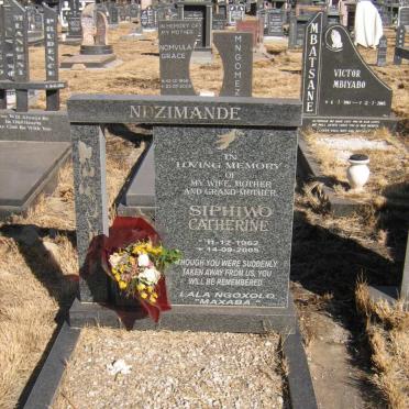 NIZIMANDE Siphiwo Catherine 1962-2005