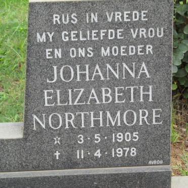 NORTHMORE Johanna Elizabeth 1905-1978