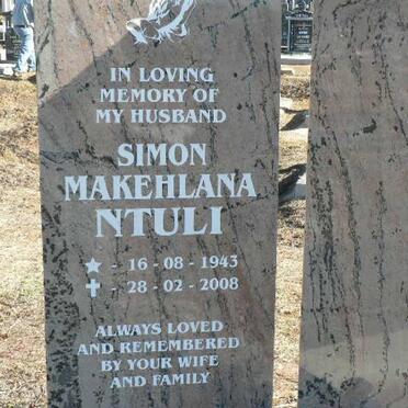 NTULI Simon Makehlana 1943-2008