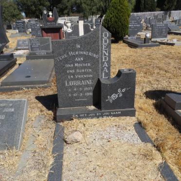 ODENDAAL Lorraine 1957-1991
