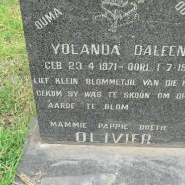 OLIVIER Yolanda Daleen 1971-1971