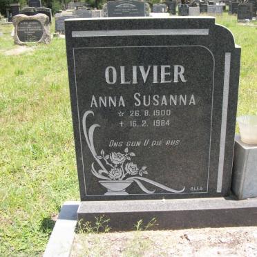 OLIVIER Anna Susanna 1900-1984