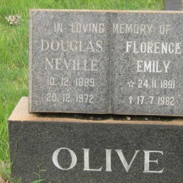 OLIVE Douglas Neville 1889-1972 &amp; Florence Emily 1891-1982