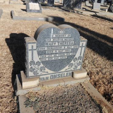 ONSELEN Mary Theresa, van nee HENDERSON 1897-1950