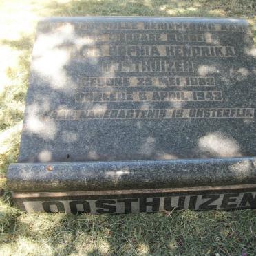 OOSTHUIZEN Maria Sophia Hendrika 1889-1943