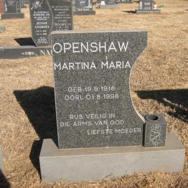 OPENSHAW Martina Maria 1918-1998