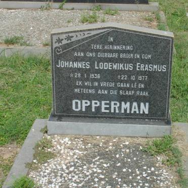 OPPERMAN Johannes Lodewikus Erasmus 1936-1977