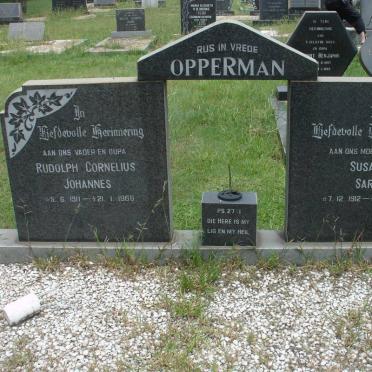 OPPERMAN Rudolph Cornelius Johannes 1911-1966 &amp; Susanna Sarah 1912-1970