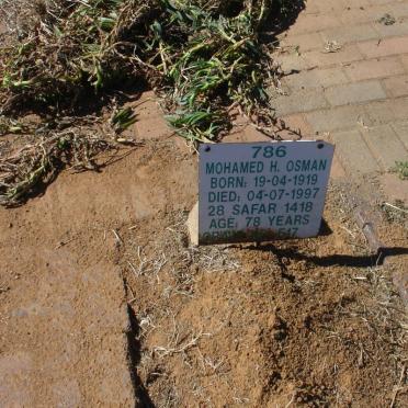OSMAN Mohamed H. 1919-1997