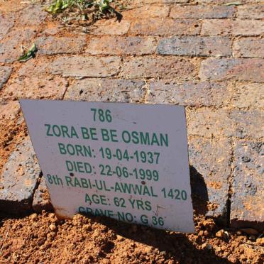 OSMAN Zora Be Be 1937-1999