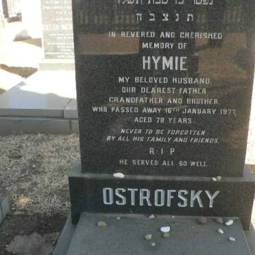 OSTROFSKY Hymie -1977