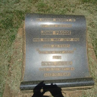 PASCOE John -1912 &amp; Annie -1941