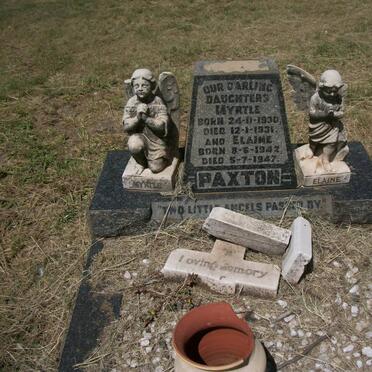 PAXTON Myrtle 1930-1931 :: PAXTON Elaine 1942-1947