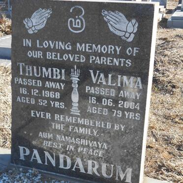 PANDARUM Thumbi -1968 &amp; Valima -2004