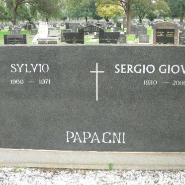 PAPAGNI Sergio Giovanni 1930-2009 :: PAPAGNI Sylvio 1969-1971