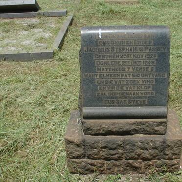 PASSEY Jacobus Stephanus 1924-1945