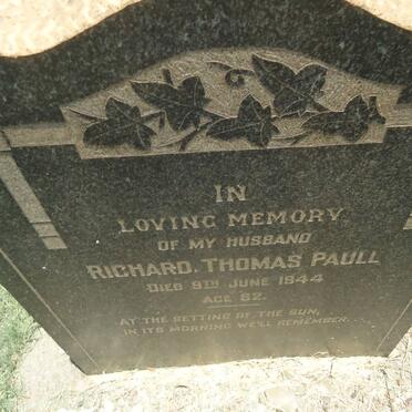 PAUL Richard Thomas -1944