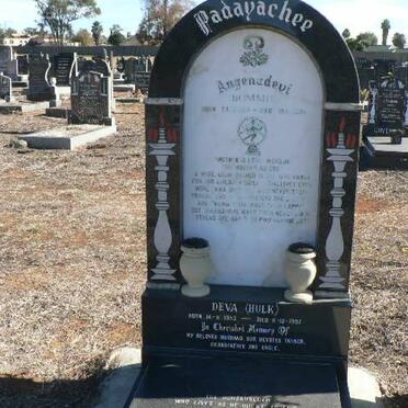 PADAYACHEE Angenadevi 1957-2005 :: PADAYACHEE Deval 1953-1997