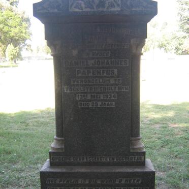 PAPENFUS Daniel Johannes -1934