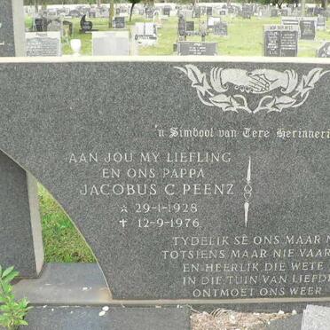 PEENZ Jacobus C. 1928-1976