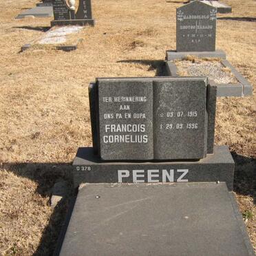 PEENZ Francois Cornelius 1915-1996