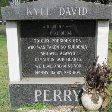 PERRY Kyle David 1992-1994