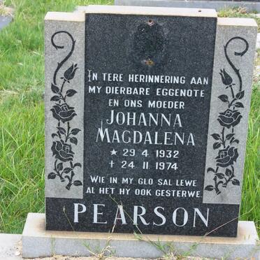 PEARSON Johanna Magdalena 1932-1974
