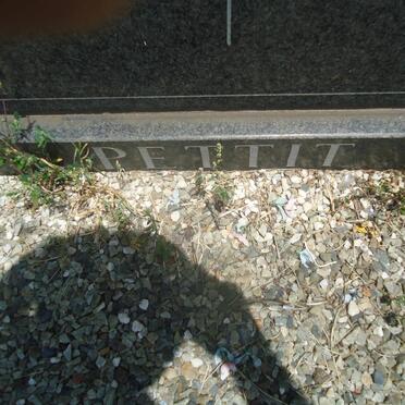 PETTIT Frederick William 1910-1968 &amp; Naomi 1915-2003