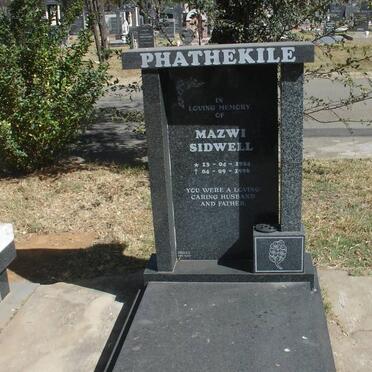PHATHEKILE Mazwi Sidwell 1954-1996
