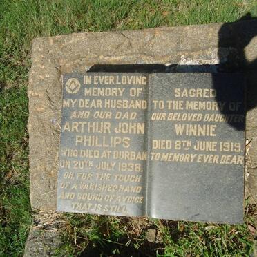 PHILLIPS Arthur John -1938 :: PHILLIPS Winnie -1919