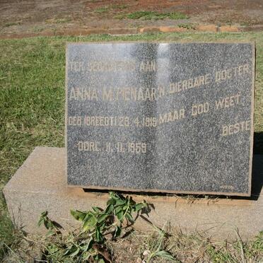 PIENAAR Anna M. nee BREEDT 1915-1959