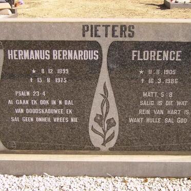 PIETERS Hermanus Bernardus 1899-1975 &amp; Florence 1905-1986