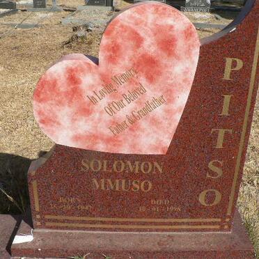 PITSO Solomon Mmuso 1947-1998