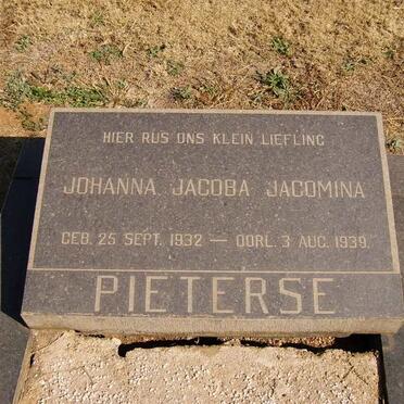 PIETERSE Johanna Jacoba Jacomina 1932-1939