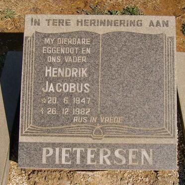 PIETERSEN Hendrik Jacobus 1947-1982