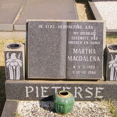 PIETERSE Martha Magdalena 1929-1990