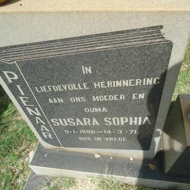 PIENAAR Susara Sophia 1896-1971