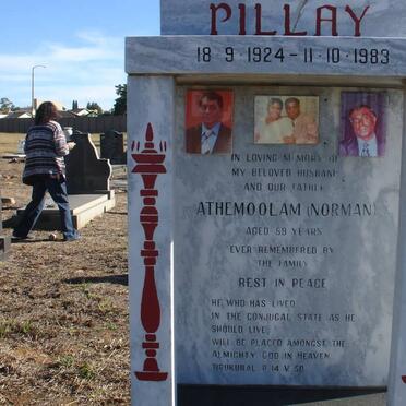 PILLAY Athemoolam 1924-1983 :: PILLAY Soobramoniam 1951-2005 :: PILLAY Amravathie 1928-2002 :: PILLAY Lingam 1980-2004