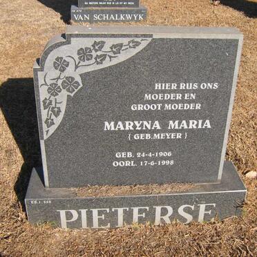 PITERSE Maryna Maria nee MEYER 1906-1998