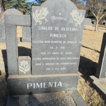PIMENTA Carlos de Oliveira -1961