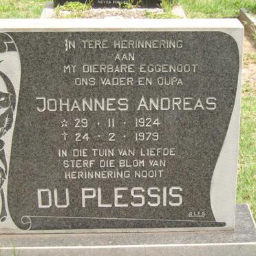 PLESSIS Johannes Andreas, du 1924-1979